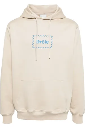 Drôle de Monsieur Logo-embroidered cotton hoodie