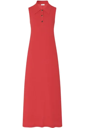 ROSETTA GETTY Organic cotton polo midi dress