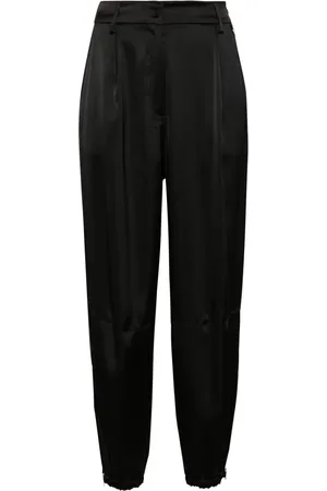 HERNO Tapered satin trousers