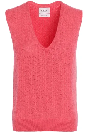 Barrie V-neck cashmere top