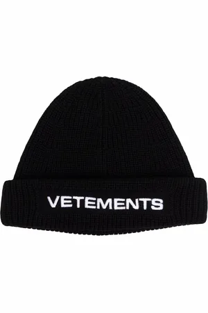 Vetements Embroidered-logo ribbed beanie