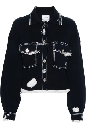 Barrie Fringed denim jacket
