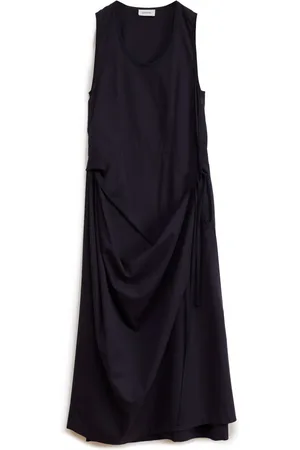 LEMAIRE Sleeveless cotton wrap dress