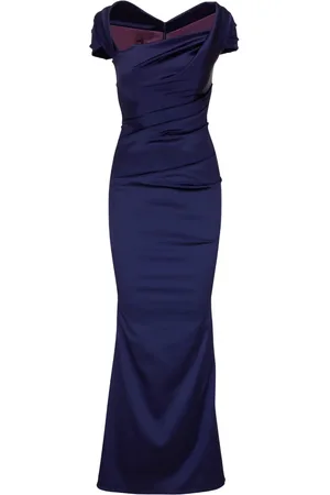 TALBOT RUNHOF High-shine finish dress