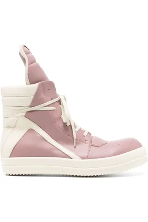 Rick Owens Geobasket high-top leather sneakers