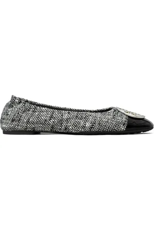 Tory Burch Claire cap-toe ballerina shoes