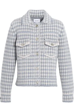 Barrie Gingham cashmere-blend jacket