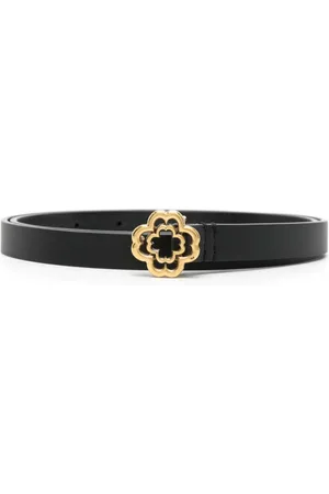 Maje Clover slim leather belt