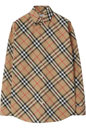 Burberry Check-pattern cotton shirt