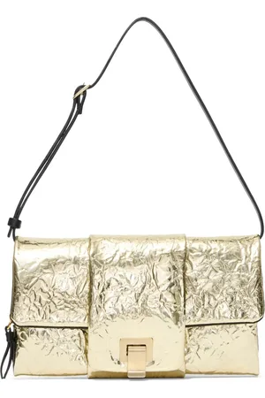 Proenza Schouler Flip metallic-effect leather shoulder bag