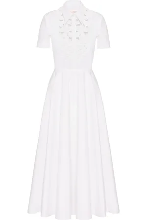 VALENTINO GARAVANI Floral cut-out midi dress