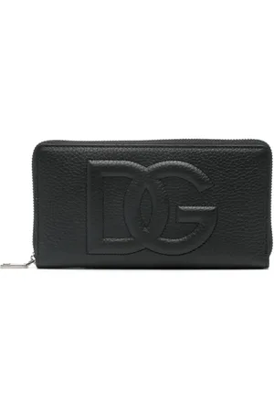 Dolce & Gabbana Embossed-logo leather wallet