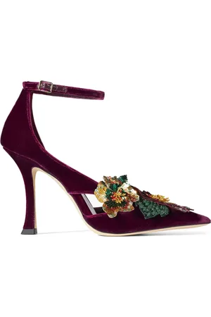 Jimmy Choo Azara 100mm floral-embellished pumps