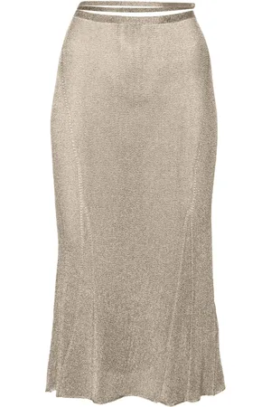Jacquemus The Brilho lurex midi skirt