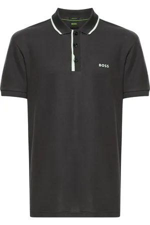 HUGO BOSS Logo-appliqué cotton polo shirt