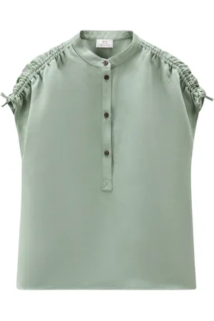 Woolrich Ruched sleeveless shirt