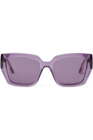 Karl Lagerfeld Karl Logo translucent rectangle-frame sunglasses