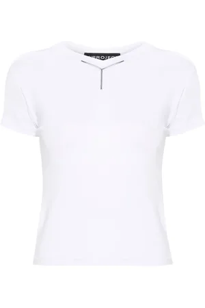 Y / PROJECT Logo-appliqué T-shirt