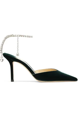 Jimmy Choo Saeda 85mm crystal-embellished pumps