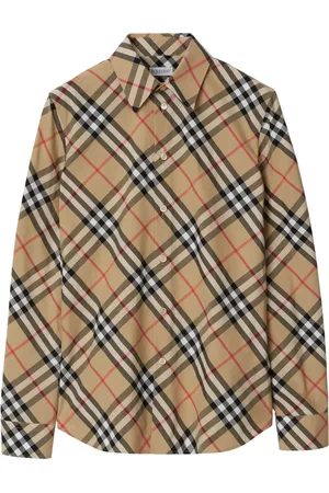 Burberry Check-pattern cotton shirt