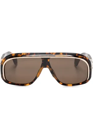 Palm Angels Tortoiseshell pilot-frame sunglasses