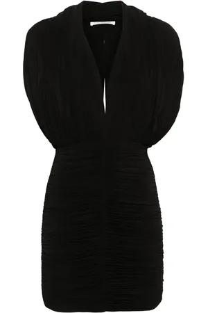 Serafini V-neck ruched dress