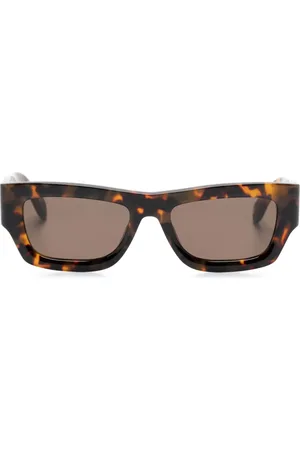 Palm Angels Tortoiseshell rectangle-frame sunglasses