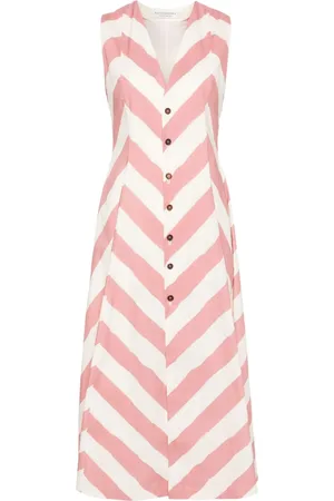 Serafini Flared sleeveless dress