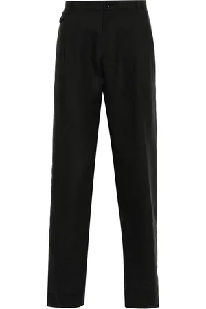 Dolce & Gabbana Chambray linen tapered trousers
