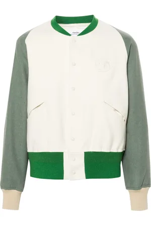 VISVIM Logo-patch felted varsity jacket