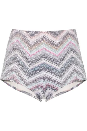 Missoni Sequined zigzag mini shorts