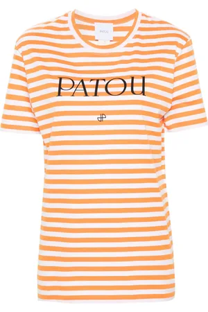Patou Logo-print striped T-shirt