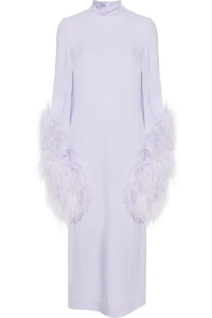 ‎Taller Marmo‎ Del Rio feather-trim dress