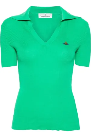 Vivienne Westwood Orb-embroidery knitted top