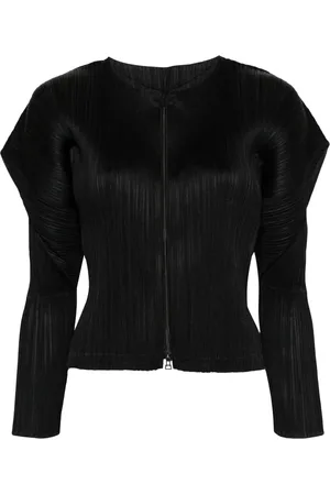 PLEATS PLEASE ISSEY MIYAKE Monthly Colors February pleated cardigan