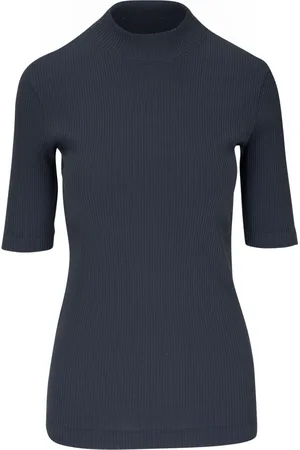 Brunello Cucinelli Ribbed-knit mock-neck top