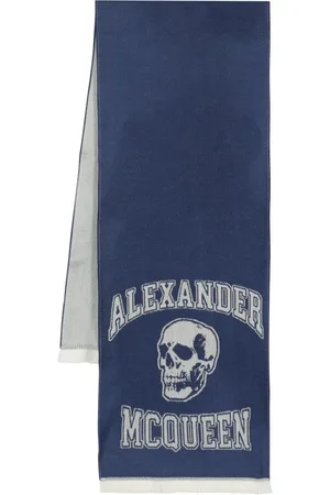 Alexander McQueen Logo-jacquard wool scarf