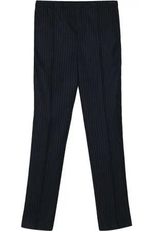 Saint Laurent Pinstriped virgin-wool trousers