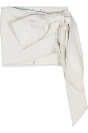 BLUMARINE Bow-detail asymmetric mini skirt