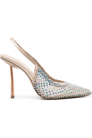 LE SILLA Gilda 100mm crystal-embellished pumps