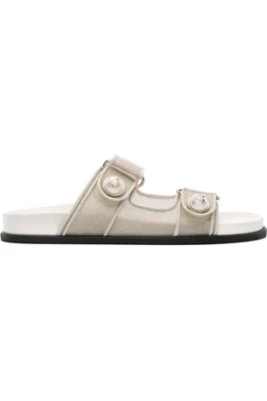 Jimmy Choo Fayence metallic mesh slides