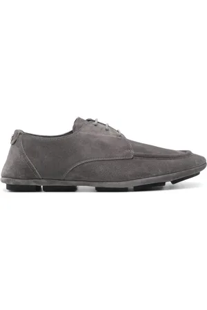 Dolce & Gabbana Logo-plaque suede derby shoes