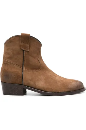 Via Roma Panelled suede ankle boots