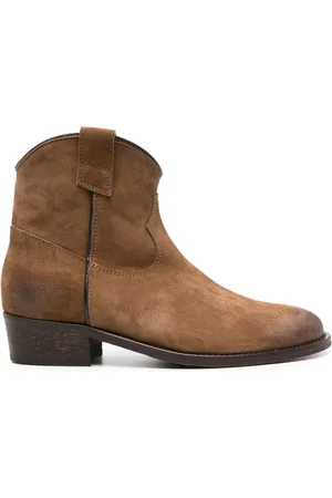 Via Roma Panelled suede cowboy boots