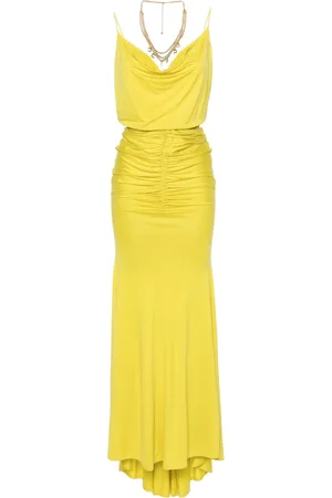 Elisabetta Franchi Gathered sleeveless gown