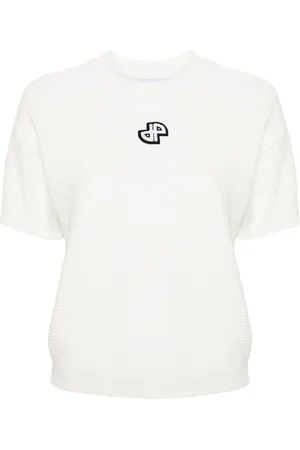 Patou 3D-knit short-sleeved jumper