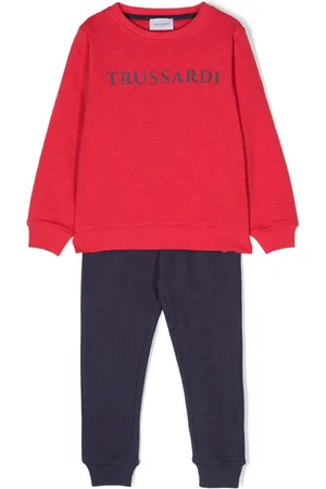 Trussardi Logo-print cotton tracksuit