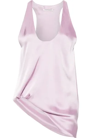 REV Asymmetric satin tank top