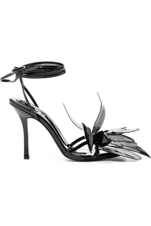 Alexander Wang Leonie 105mm floral-appliqué sandals