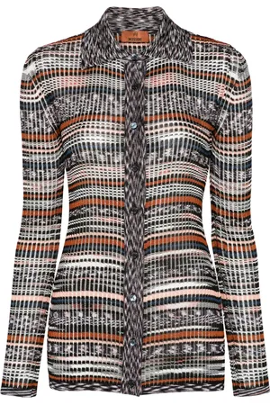 Missoni Intarsia-knit striped shirt